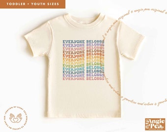 Autism Awareness Shirt, Inclusive Shirt, Toddler Shirt, Youth Shirt, Kids Shirt, Kids Tee, Toddler Tee, Everyone Belongs, Neurodiversity