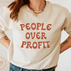 People over Profit Sweatshirt, Anti-Capitalism, Capitalism Kills, No War But Class War, Eat The Rich, Homeless Advocate, Social Justice