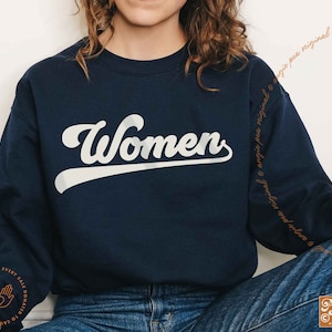 Sapphic Sweatshirt, WLW Sweatshirt, Subtle Bi, Subtle Lesbian, Women Sweatshirt, Bi Wife Energy, Bisexual, Classic Retro