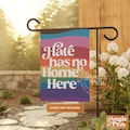 Gay Pride Garden Flag, Hate Has No Home Here Flag, LGBTQ Flag, We Rise By Lifting Others, Social Justice Yard Flag, Community Garden Flag