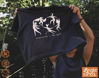 Community is the spell, Community is Resistance, Witchy Resist Shirt, Collective Liberation