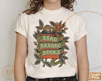 Read Banned Books Shirt, Banned Books Shirt, Library Shirt, Librarian Shirt, Book Lover Shirt, Read More Books Shirt, One More Chapter