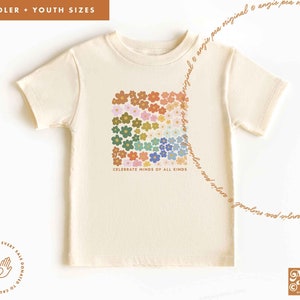 Celebrate Minds of All Kinds, Autism Awareness Shirt, Toddler Shirt, Youth Shirt, Kids Shirt, Kids Tee, Toddler Tee, Neurodiversity