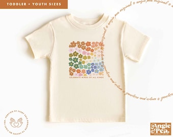 Celebrate Minds of All Kinds, Autism Awareness Shirt, Toddler Shirt, Youth Shirt, Kids Shirt, Kids Tee, Toddler Tee, Neurodiversity