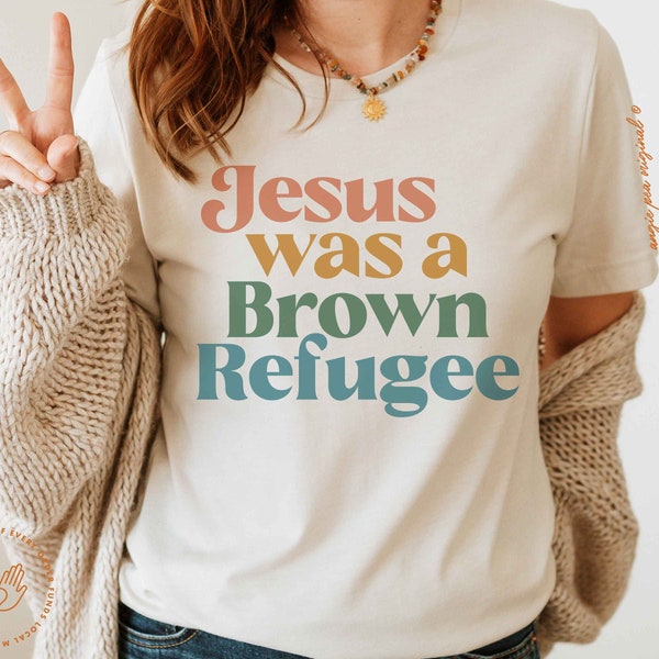 Jesus Refugee Shirt - Etsy