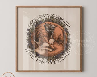 Care About Others, Protect The Vulnerable, Resistance Print