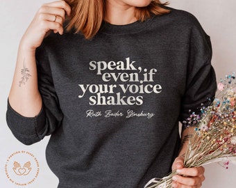 Feminist Sweater, RBG Sweatshirt, Ruth Bader Ginsburg Sweater, Feminist Hoodie, Smash the Patriarchy, Empowered Women, Feminist Quote