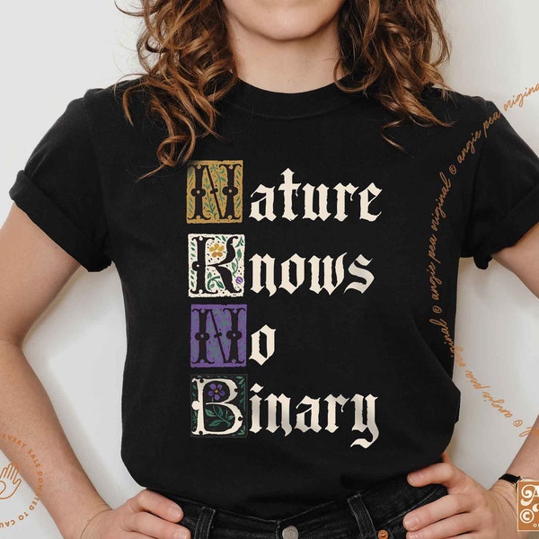 Nonbinary, Nonbinary Pride, Nonbinary Shirt, Enby Pride, Enby Shirt, No Gender, Nature Knows No Binary