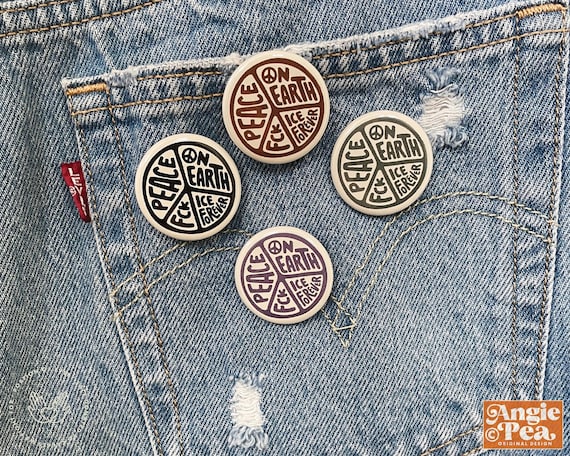 Fck ICE button, Abolish Ice Pin