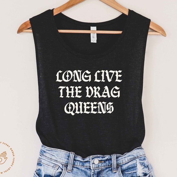 Drag is not a crime, Mothers for Queens, Support Local Drag, Muscle Tank, Unisex Tank, LGBTQ Tank, Pride Tank, Tennessee