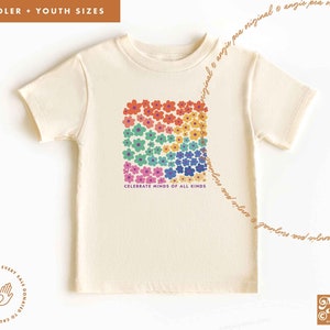 Celebrate Minds of All Kinds, Autism Awareness Shirt, Toddler Shirt, Youth Shirt, Kids Shirt, Kids Tee, Toddler Tee, Neurodiversity