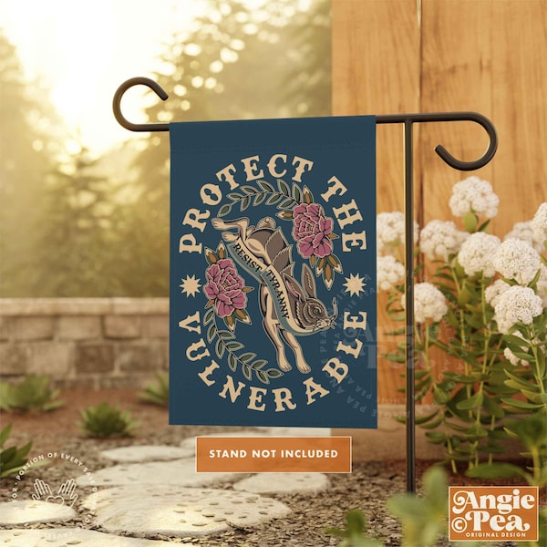 Resist Flag, Resist Tyranny, Protect The Vulnerable, Resistance Garden Flag, Resist Garden Flag