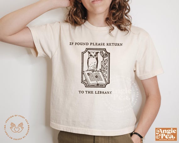 Support Public Libraries, Support Your Local Library, Librarian Gift, Owl Book Shirt, Vintage Book Plate, Librarian Shirt