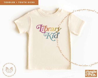 Library Shirt, Toddler Shirt, Youth Shirt, Kids Shirt, Social Justice Shirt, Gender Neutral Kids Shirt, Kids Tee, Toddler Tee, Library Kid