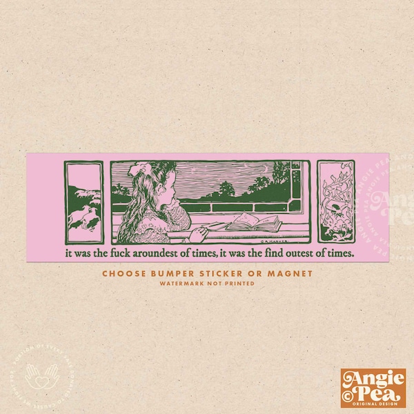 FAFO Bumper Sticker, FAFO Bumper Magnet, FAFO Gift, Bumper Magnet, It was the find outest of times