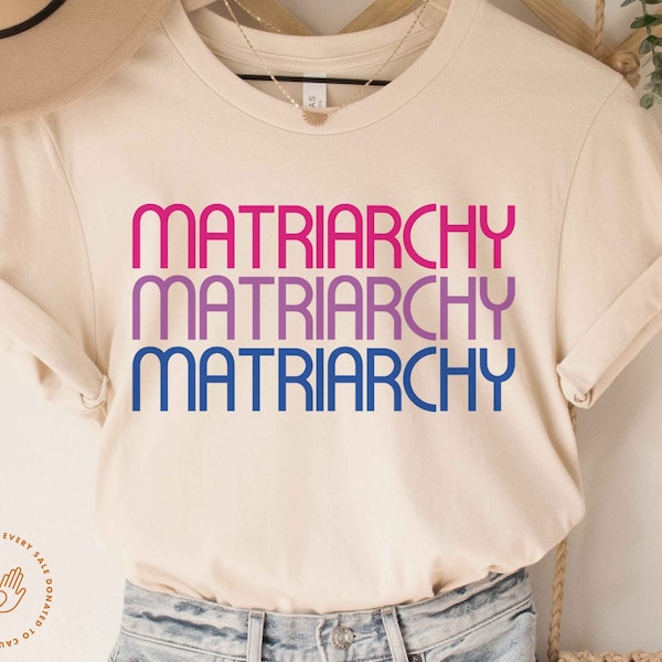 Matriarchy Shirt, Subtle Bi Pride, Bi Pride Shirt, Matriarchy,