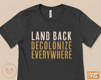Land Back, Decolonize Everywhere, No one is illegal on stolen land