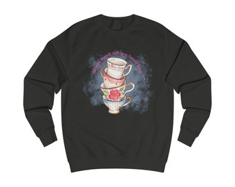 Boho Womens Sweatshirt Gift for Her Womens Teacup Shabby and Boho style