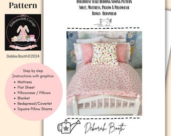 Dollhouse Bedding Cottagecore Style Essentials Pattern | PDF Download | Sewing Pattern