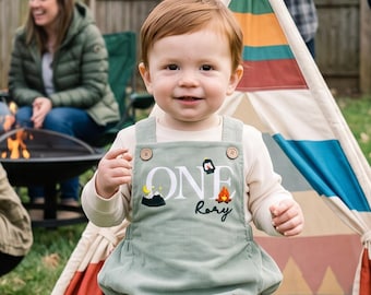 Happy Camper First Birthday Romper