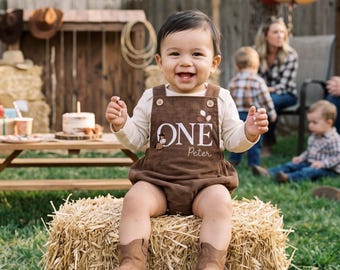 Western Pony First Birthday Romper