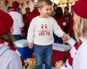 Baby Embroidered Cowboy Boots Sweater: Arkansas Razorbacks Game Day Apparel