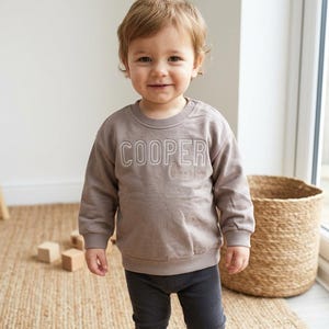 Moletom personalizado para bebê menino: Moletom com nome bordado