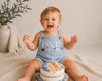 Benutzerdefinierte Angeln ersten Geburtstag Outfit - O Fish Ally One Geburtstag Overalls