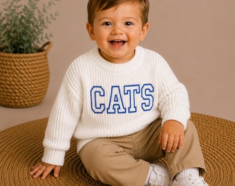 Baby Kentucky Wildcats Embroidered Sweater: Toddler Gameday Pullover