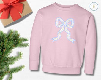 Sudadera para niña pequeña // Lazo con flores ditsy // Pieles de conejo // De 2 a 7 años // Diseños clásicos