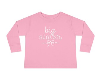 Camiseta de manga larga para hermana mayor // a juego entre hermanas // grandmillenial // coqueta