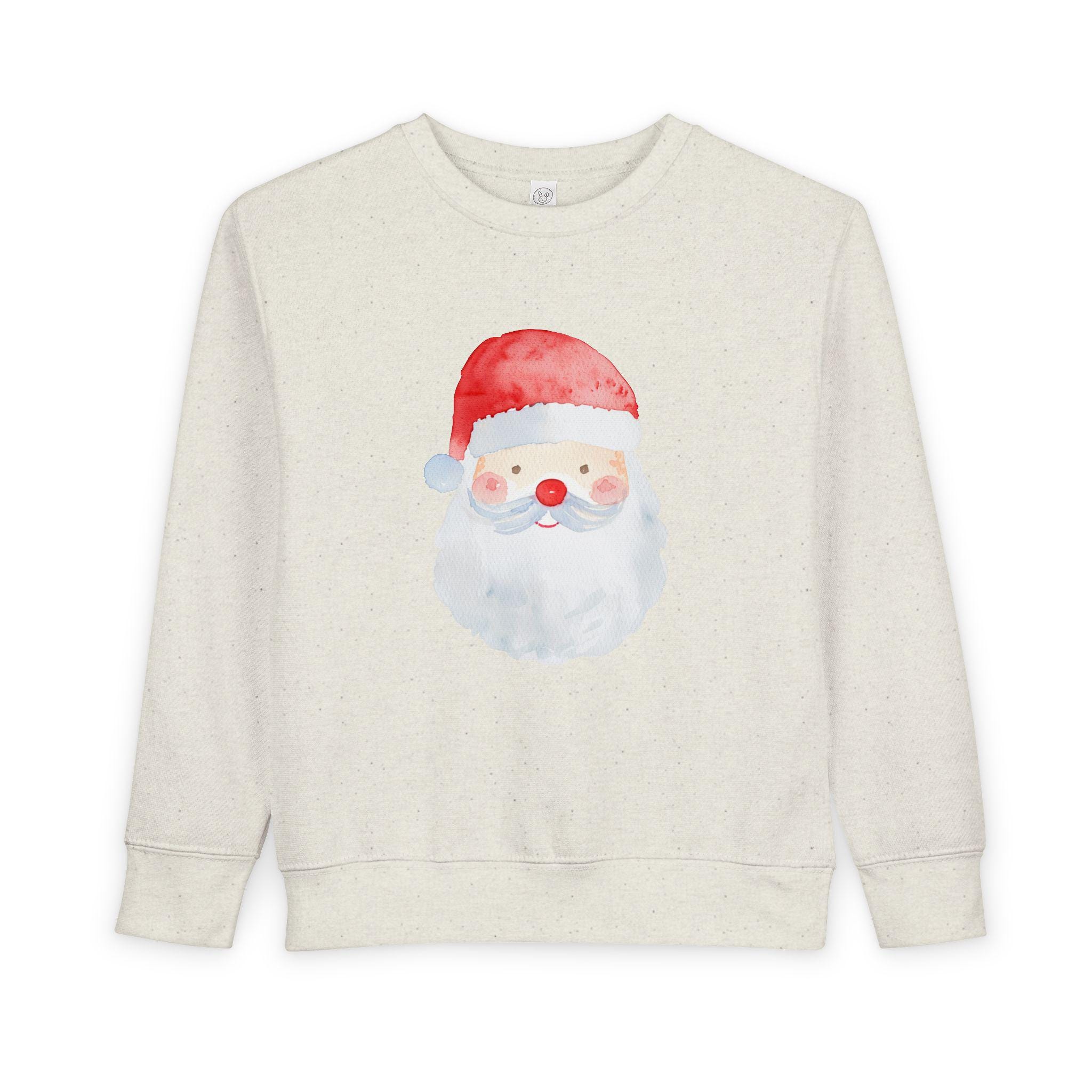 Toddler Sweatshirt // Watercolor Santa //christmas // Rabbit Skins