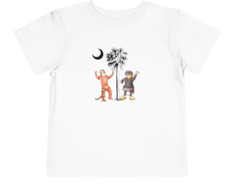 GAMEDAY // Palmetto State House Divided // Toddler Tee // Tiger // Cocky // Clemson // Carolina