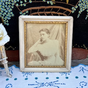Victorian Square Framed Photo of Young Woman