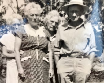 Instant Vintage Grandparents Photo