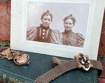 Victorian Sisters Women Photo 1896 Shawnee Kansas
