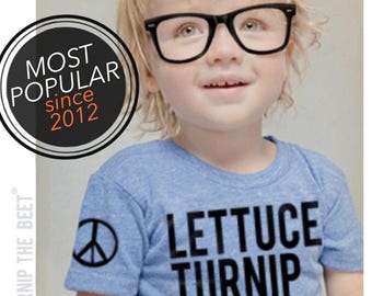 lettuce turnip the beet ® trademark brand OFFICIAL SITE - light blue heather track shirt with logo - baby and toddler sizes