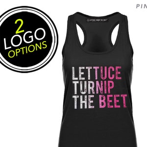 Lettuce turnip the beet ® trademark brand OFFICIAL SITE black women's racerback tank top shirt dance music yoga spinning crossfit farmer image 2