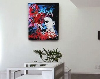 Inner Dialectic - historic pre-election Obama painting - made in Manhattan in August 2008