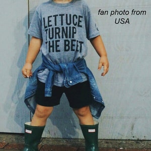 lettuce turnip the beet ® trademark brand OFFICIAL SITE light blue heather track shirt with logo baby and toddler sizes image 8