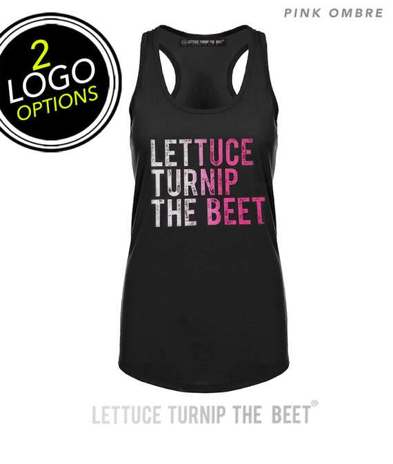 Lettuce turnip the beet ® trademark brand OFFICIAL SITE - black women's racerback tank top shirt - dance music yoga spinning crossfit farmer