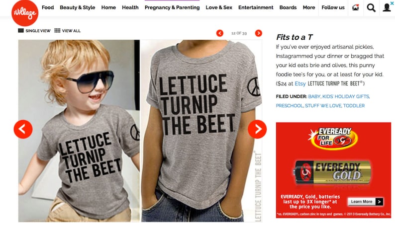 Lettuce turnip the beet ® trademark brand OFFICIAL SITE gray heather bodysuit in Pregnancy and Newborn magazine funny baby gift vegan image 6