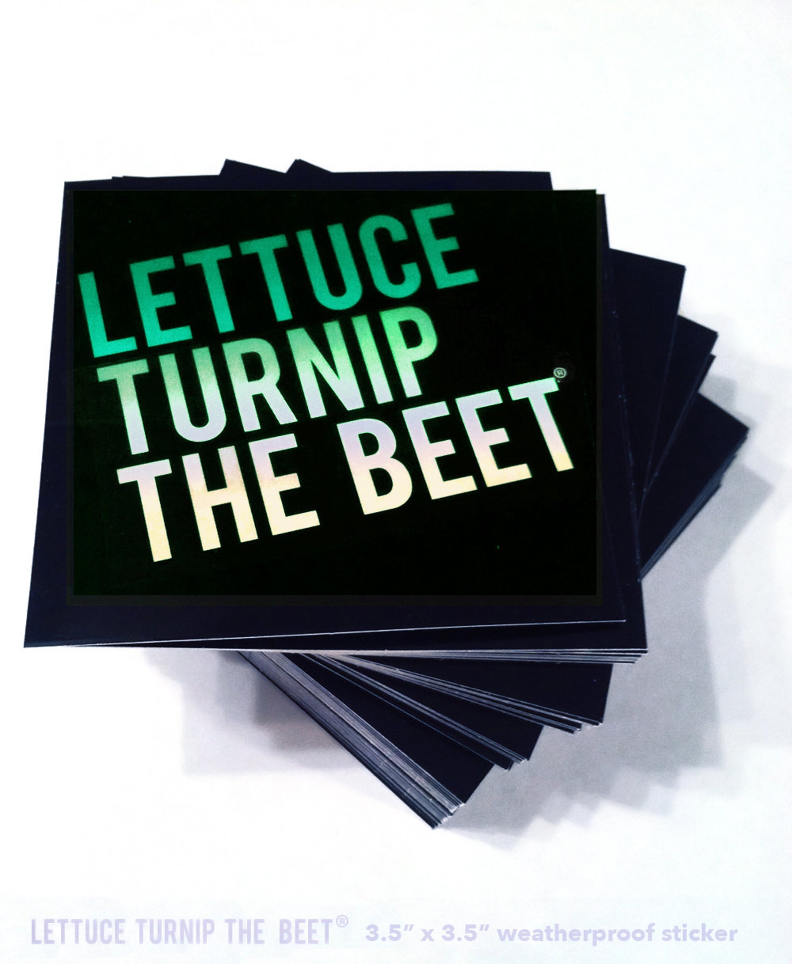 Lettuce Turnip the Beet ® 4 STICKER SET With Classic Green Etsy