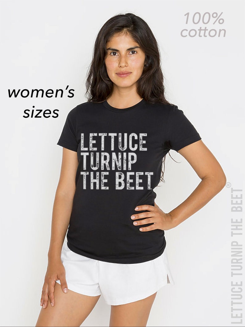 SALE Kopfsalat rübe die Marke der Marke OFFICIAL SEITE schwarze Baumwolle Damen T-Shirt Musik Tanz lustig Gym Barre Yoga Spinning Chef Bild 1
