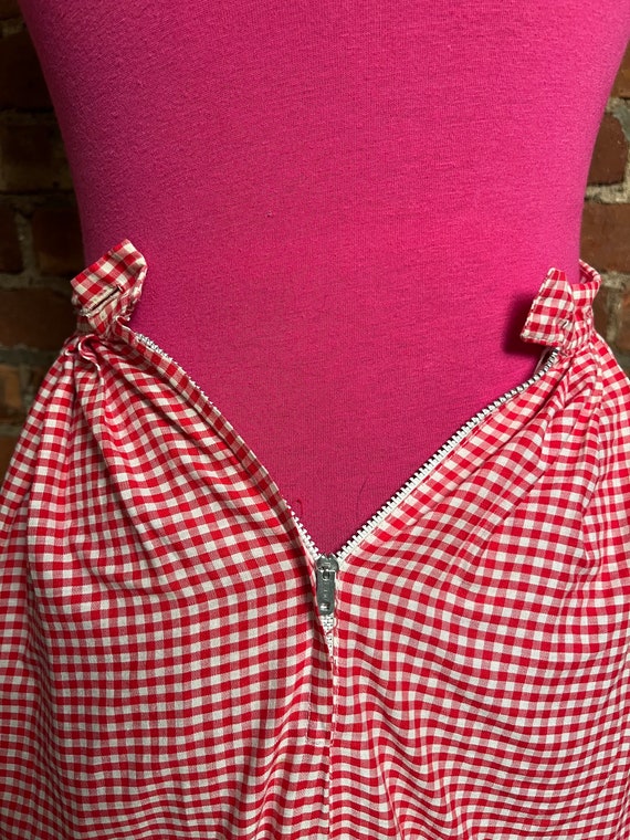 Vintage Red Gingham Skirt by Bobbie Brooks - image 5