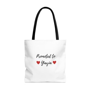 Promoted to Yiayia Tote Bag, Greek Yiayia