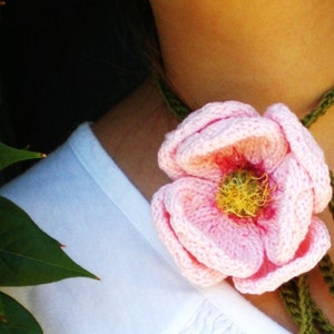Instant Download PDF Knit Flower Pattern Peony Knitted Flower image 4