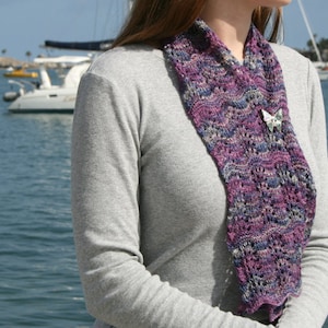 Pattern Miss Morland's Scarf Knitting Pattern by Blarney Yarn image 1
