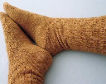 Pattern - Toe Up Fir Cone Sock Knitting Pattern by Blarney Yarn