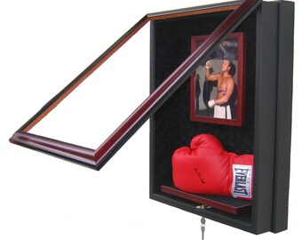 boxing glove case picture frame